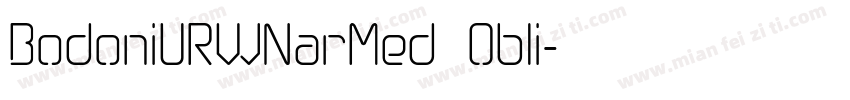 BodoniURWNarMed Obli字体转换